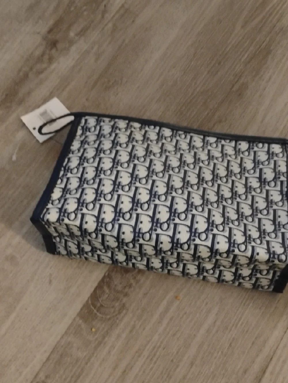 Unisex FashionMonogram Navy Blue PVC Clutch ✨